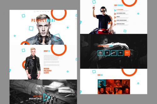 PerfectBeat - DJ Booking Agency PSD Template