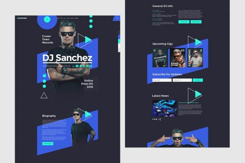 ProDJ - Creative DJ / Producer Site PSD Template