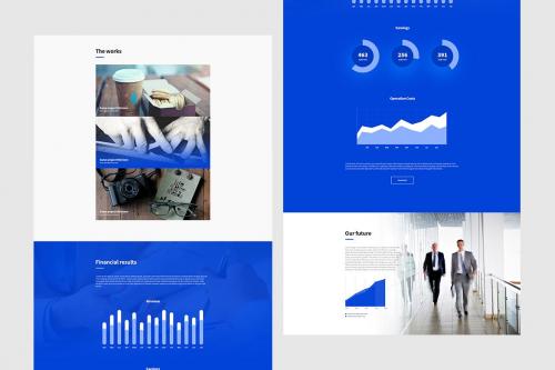 Reportus - Annual Report Website PSD Template