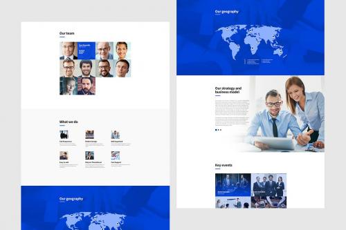 Reportus - Annual Report Website PSD Template