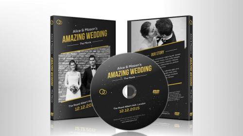 Wedding DVD / Blu-ray Covers with Disc Labels