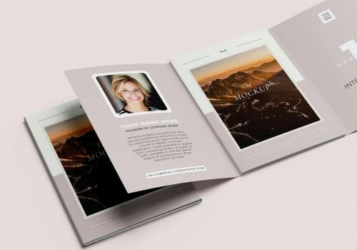 Book with to Cover Mockups