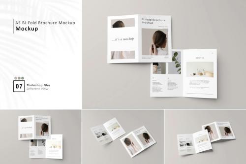 A5 Bifold Brochure Mockup