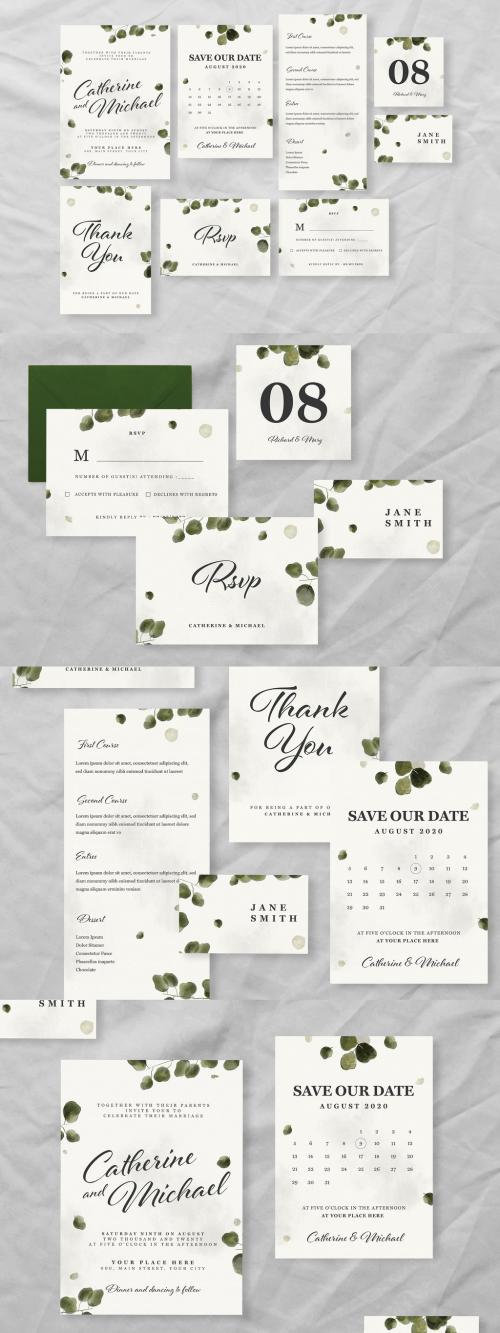 Eucalyptus Wedding Invitation Set - 309474690