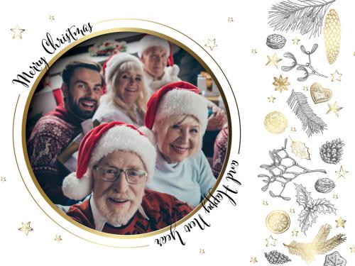 Christmas Photo Card Layout - 309992877