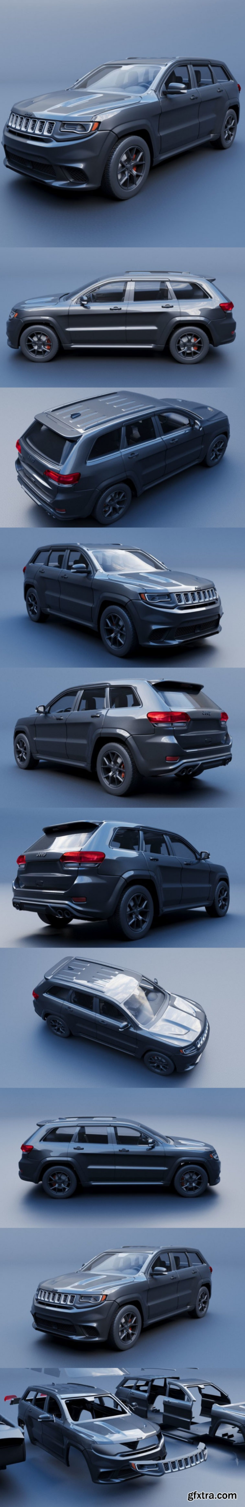 Jeep Grand Cherokee Trackhawk &ndash; 3D Print Model