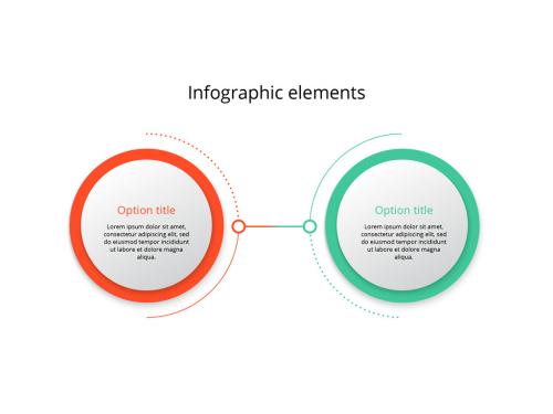 2 Step Infographic Layout with Circle Elements - 310005596