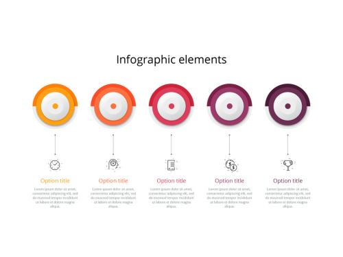 5 Step Infographic Layout with Circular Elements - 310005754