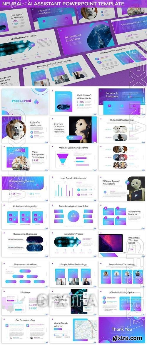 Neural - AI Assistant Powerpoint Template 2TV7F4B