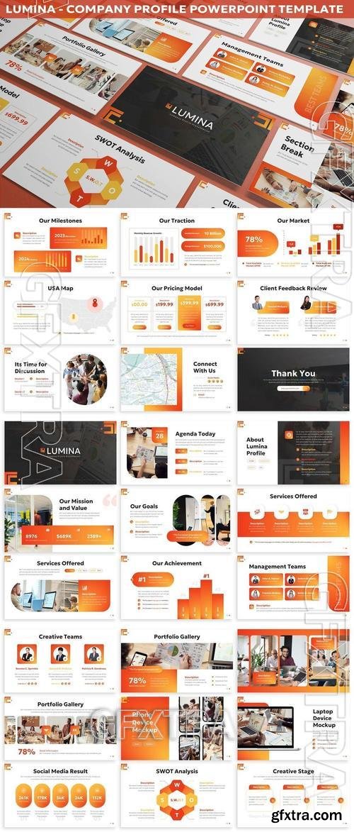 Lumina - Company Profile Powerpoint Template XNF6NW8