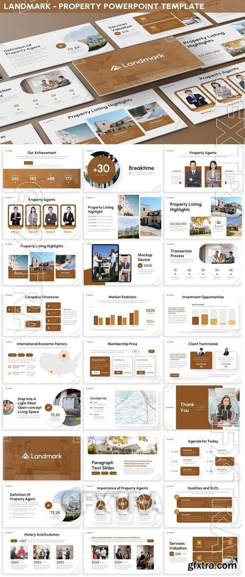 Landmark - Property Powerpoint Template 27UGT2M