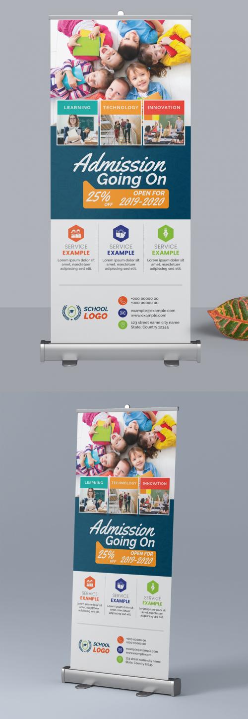 Creative School Rollup Banner Layout - 310254899