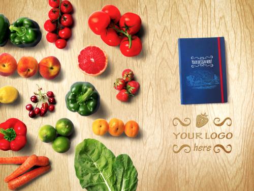 Organic Food Recipe Book Mockup - 310721994