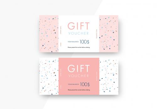 Abstract Gift Voucher Layout - 310893904