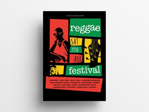 Reggae Music Event Poster Layout - 310933074