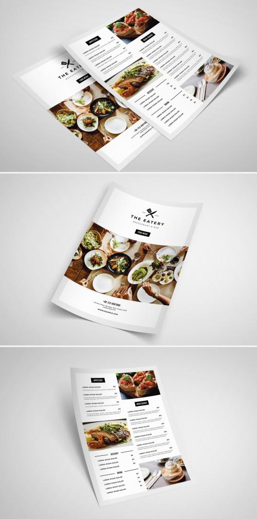 Minimal Food Menu Template - 310942899