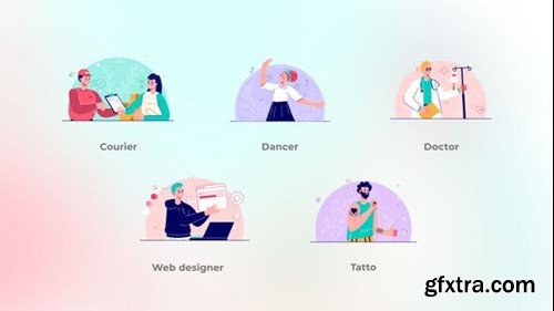 Videohive Various Jobs - Flat Сoncepts 49462287