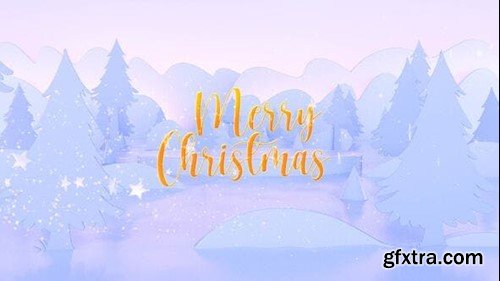 Videohive 3D Merry Christmas Text Reveal 49509682