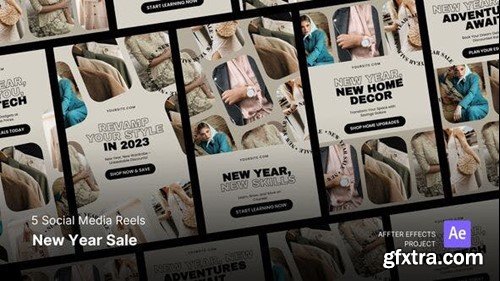 Videohive Social Media Promo New Year Fashion -  After Effects Template 49372016