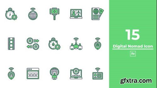 Videohive Digital Nomad Icon After Effects 49496471