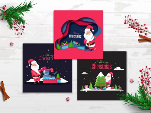 Card Layouts for Merry Christmas - 312975282