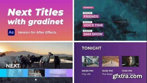 Videohive Next Titles with Gradient 49528816