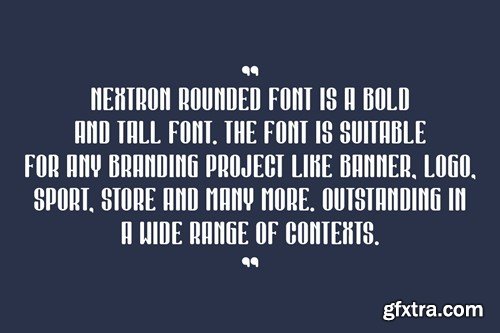 Nextron Rounded - Condensed & Tall Font GPPHAGV