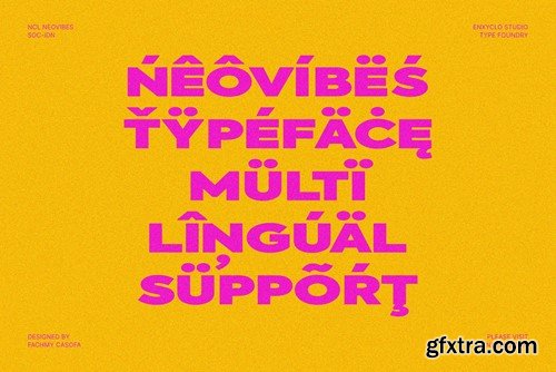 NCL Neovibes - Bold Expanded Sans Font TZELHZP