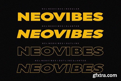 NCL Neovibes - Bold Expanded Sans Font TZELHZP