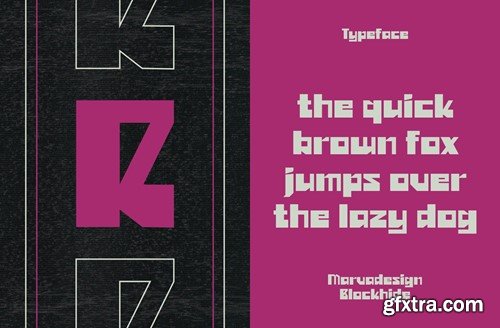 Blockhide - A Modern Techno Font MZBA4ZW