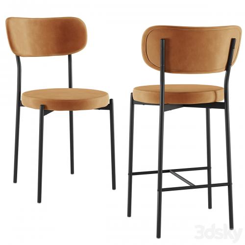 Chair&Bar stool Barbara black legs SG