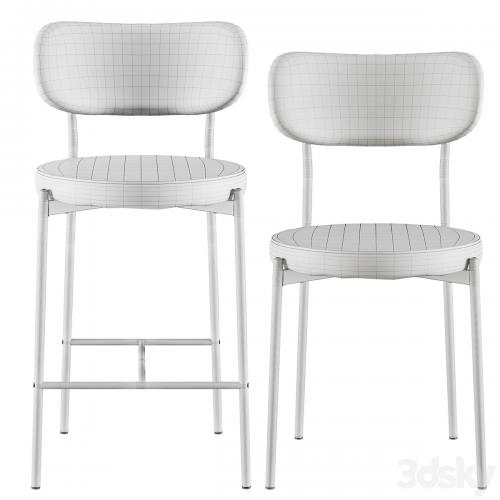 Chair&Bar stool Barbara black legs SG