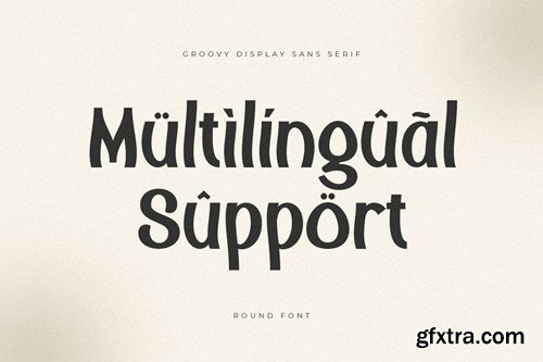 Round - Groovy Display Sans Serif Font 6RBRBVR