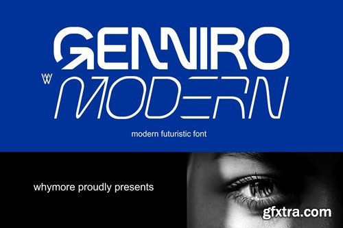 Genniro | Futuristic Font BZ3YU2V