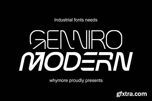 Genniro | Futuristic Font BZ3YU2V