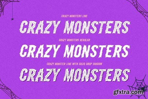 Horror Crazy Monster Fonts JDVV255