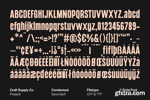 Godger – Condensed Sans Serif 5QX45ZQ