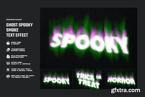 Ghost Spooky Smoke Text Effect LUEM9WB