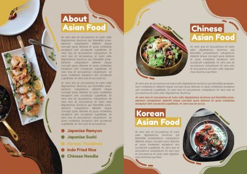 Asian Resto Bifold Brochure