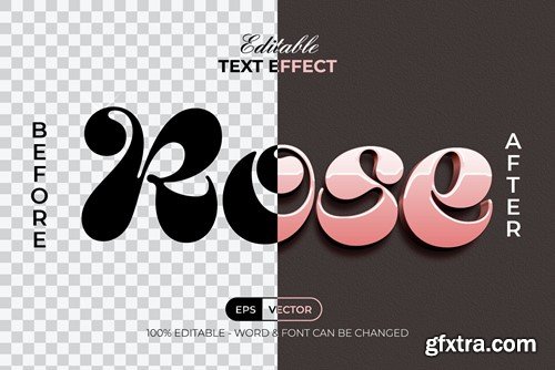 Pink Rose Gold Text Effect Style W4GR8SY