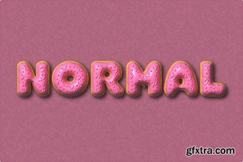 Donut Text Effect QFTNPCV