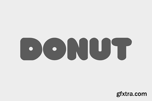 Donut Text Effect QFTNPCV