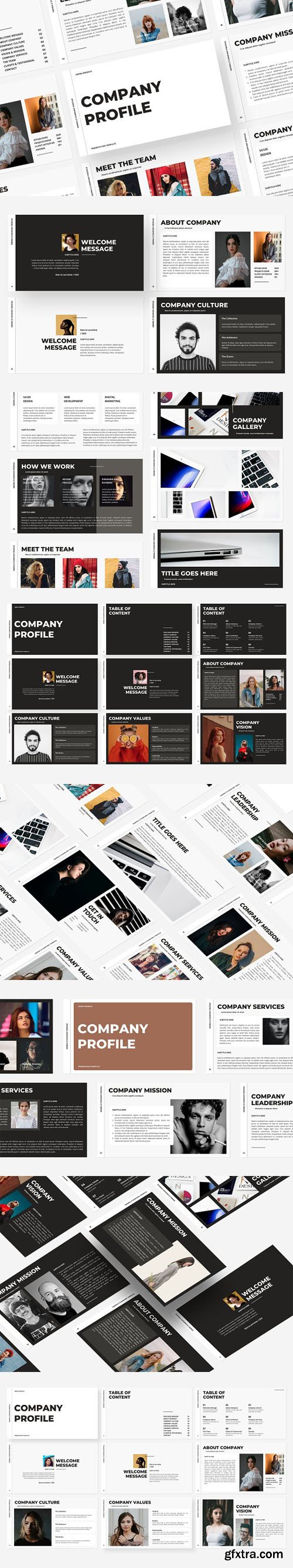 SIERRA Company Profile - [PowerPoint/Keynote/Google Slides] Presentation Templates