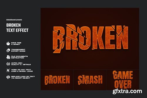 Broken Text Effect NYH7HD2