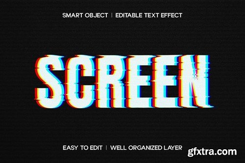 VHS Screen Text Effect LVVAL78