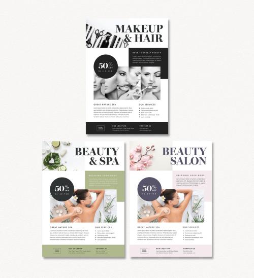 Beauty and Spa Flyer Layout - 315707358