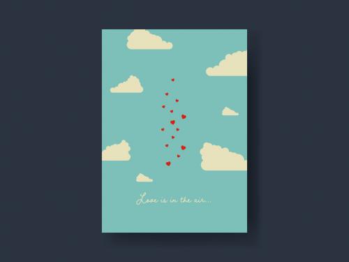 Illustrated Valentine's Day Card Layout - 315951810