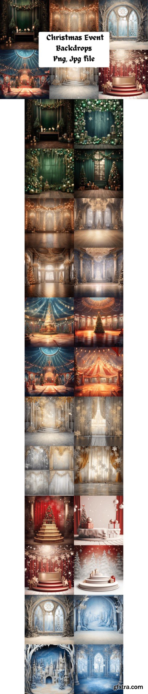 Christmas Event Backdrops