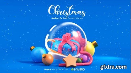 Videohive Merry Christmas Logo Intro 49548243