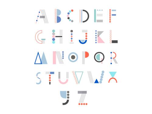 Creative Alphabet Icon Layout Set - 316238460